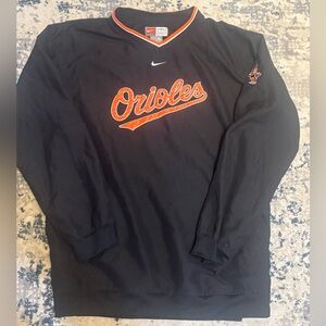 Vintage Nike Center Swoosh Baltimore Orioles Pullover Windbreaker Size XL